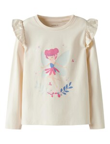 NAME IT Marškinėliai 'NMFTIKKA' kremo / mėlyna / rožių spalva