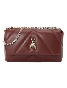 PATRIZIA PEPE Rankinė su ilgu dirželiu kaštoninė spalva