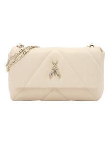 PATRIZIA PEPE Rankinė su ilgu dirželiu vilnos balta