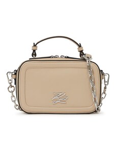 Karl Lagerfeld Rankinė su ilgu dirželiu smėlio spalva