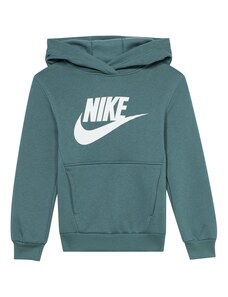 Nike Sportswear Megztinis be užsegimo 'CLUB FLC' žalsvai mėlyna / balta