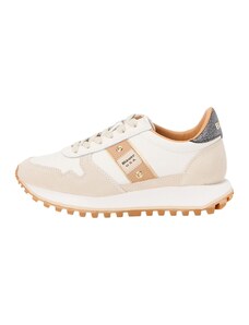 Blauer.USA Sportbačiai be auliuko kupranugario / nebalintos drobės spalva / gelsvai pilka spalva / tamsiai pilka