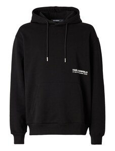 Karl Lagerfeld Megztinis be užsegimo juoda / balta