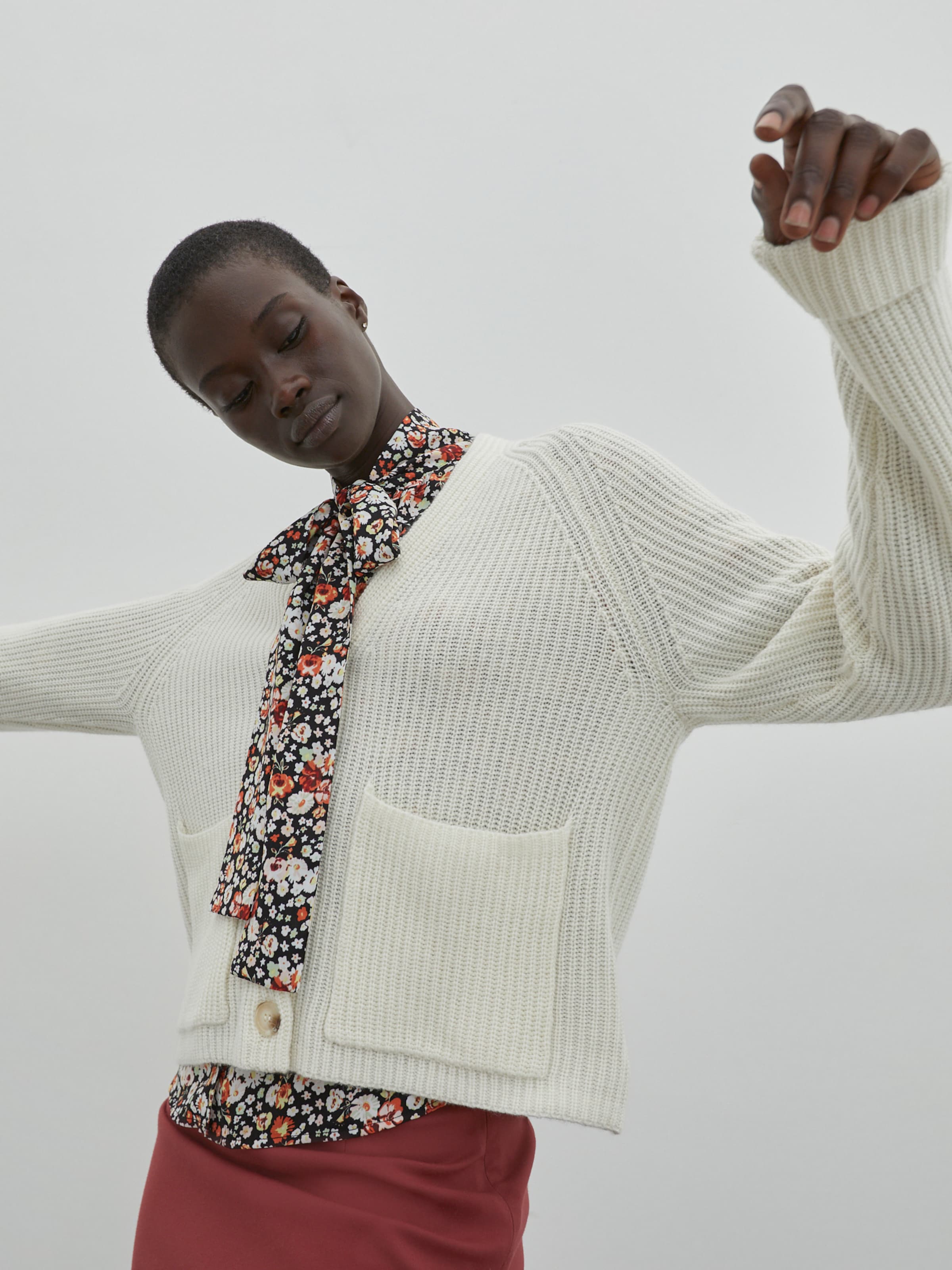 EDITED Kardiganas 'Lamis' balta