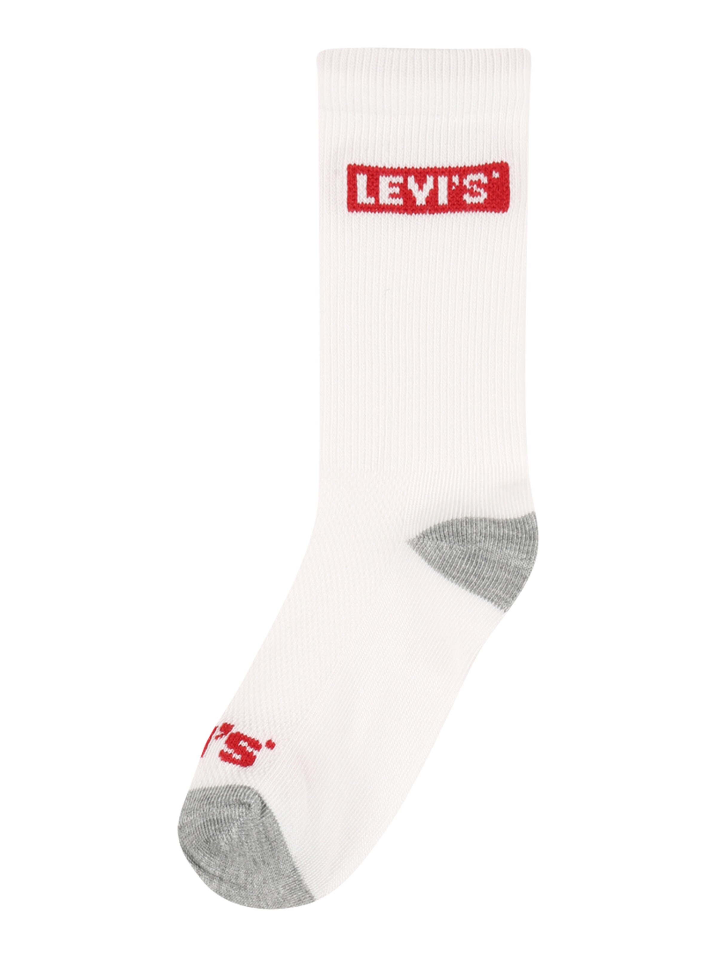 LEVI'S  Kojinės margai pilka / raudona / balta