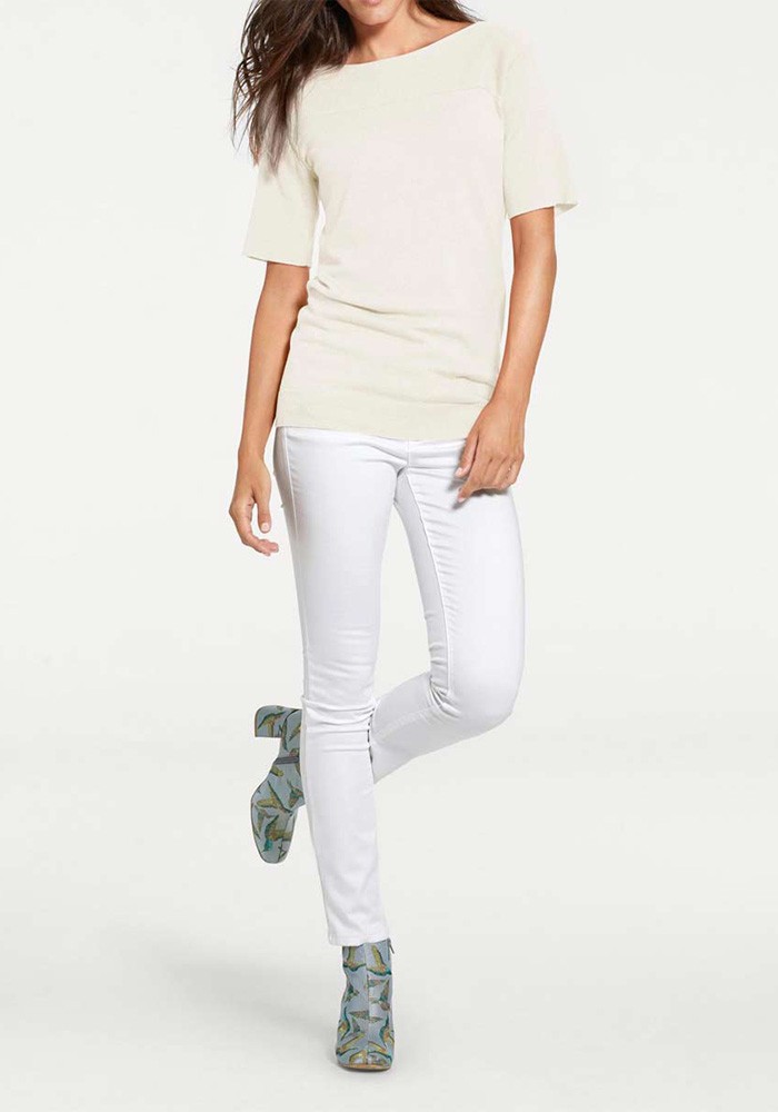 PATRIZIA DINI Kašmyro megztinis "Ecru" : Dydis - 40