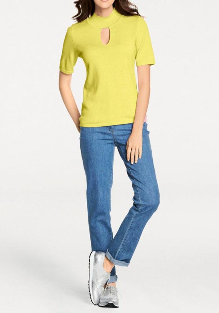 PATRIZIA DINI Geltonas megztinis su kašmyru : Dydis - 50