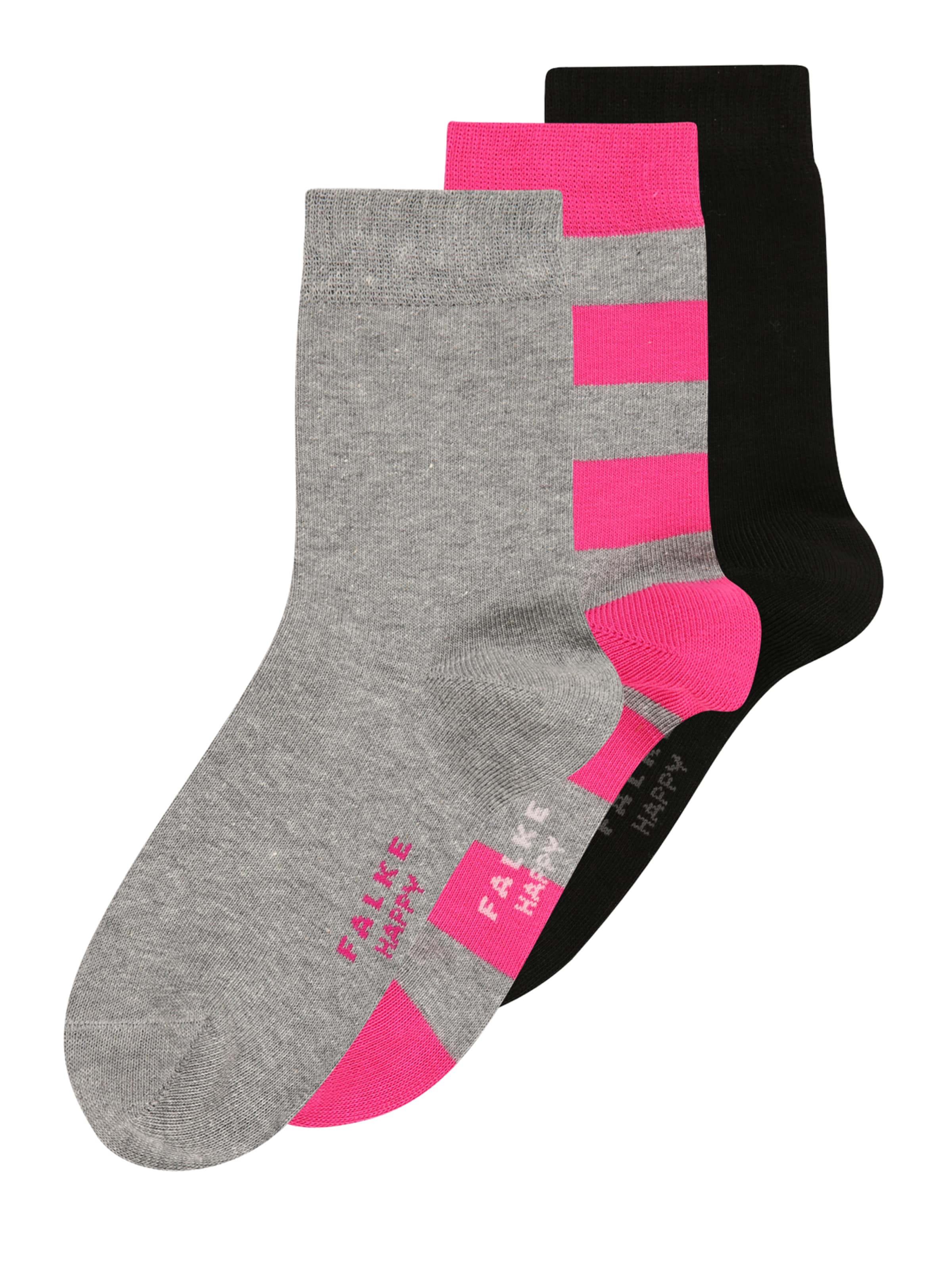 FALKE Kojinės margai pilka / šviesiai rožinė / juoda / balta