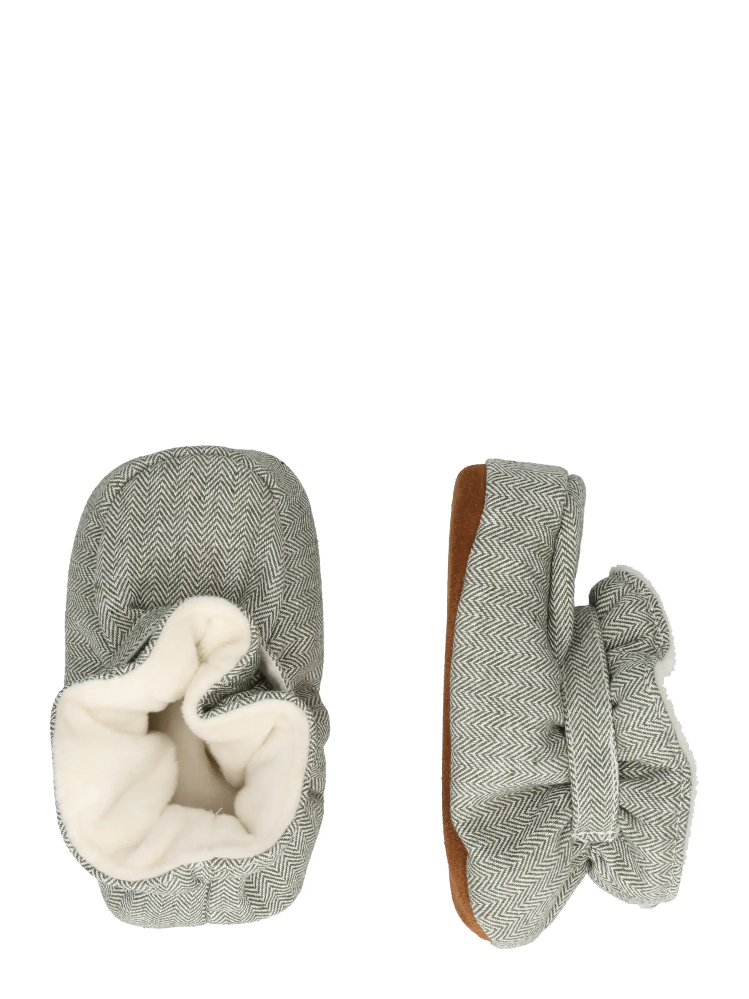 EN FANT Naminės šlepetės kremo / karamelės / alyvuogių spalva