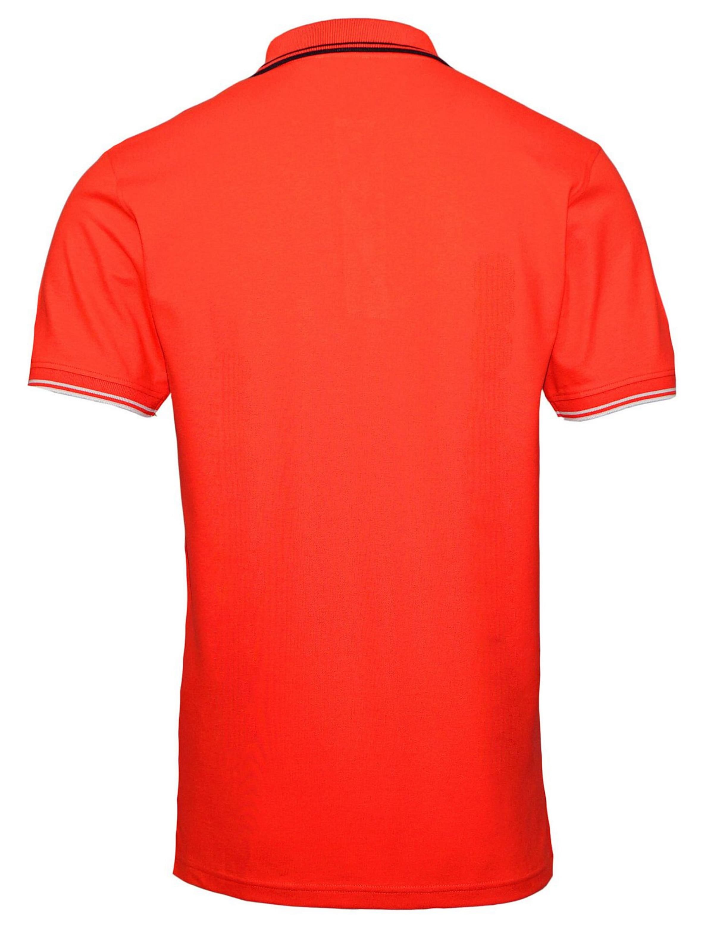 U.S. POLO ASSN. Marškinėliai 'Barney' tamsiai mėlyna / šviesiai pilka / ryškiai raudona