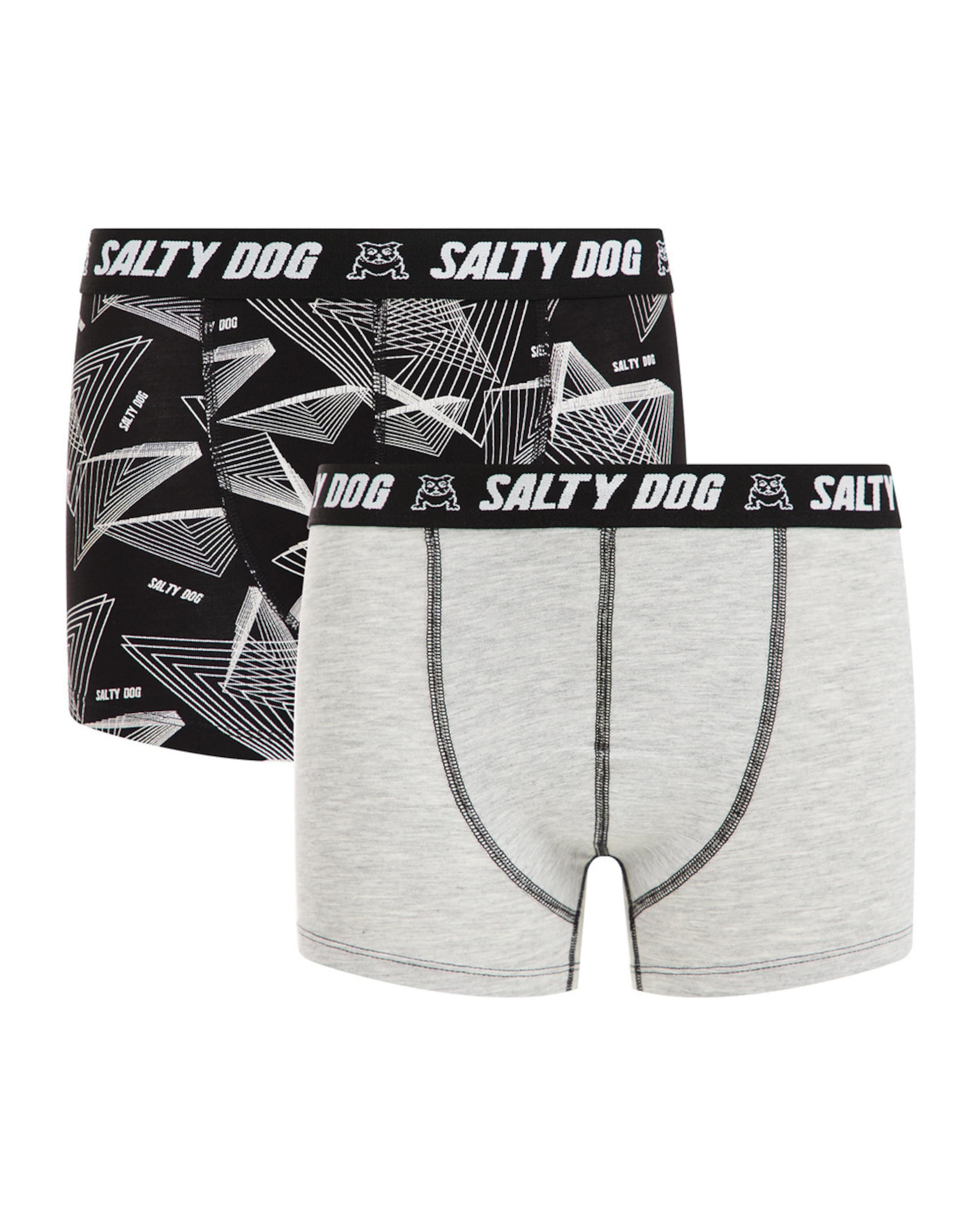 WE Fashion Apatinės kelnaitės pilka / juoda / balta