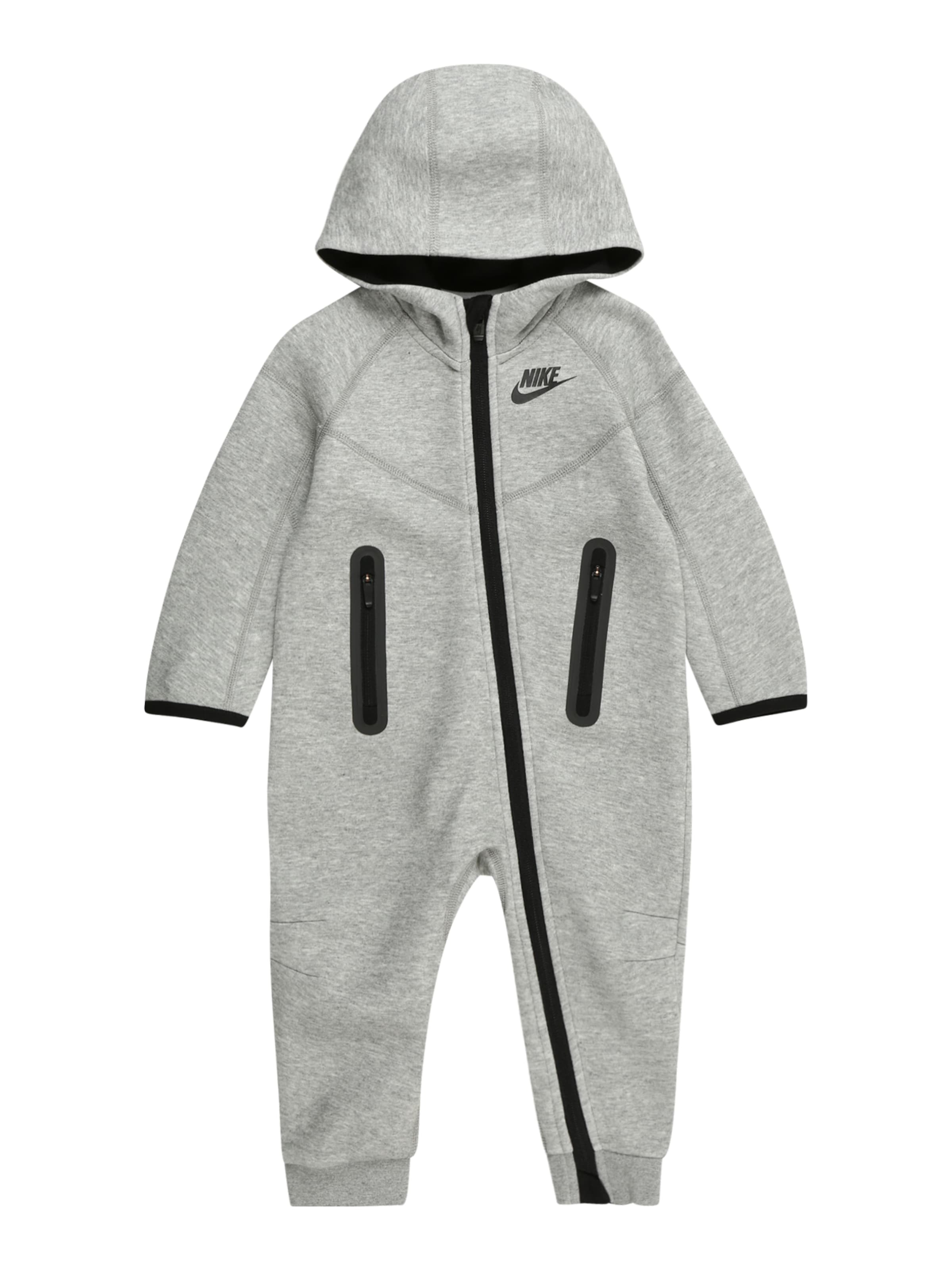 Nike Sportswear Kombinezonas 'TECH FLEECE' margai pilka / juoda