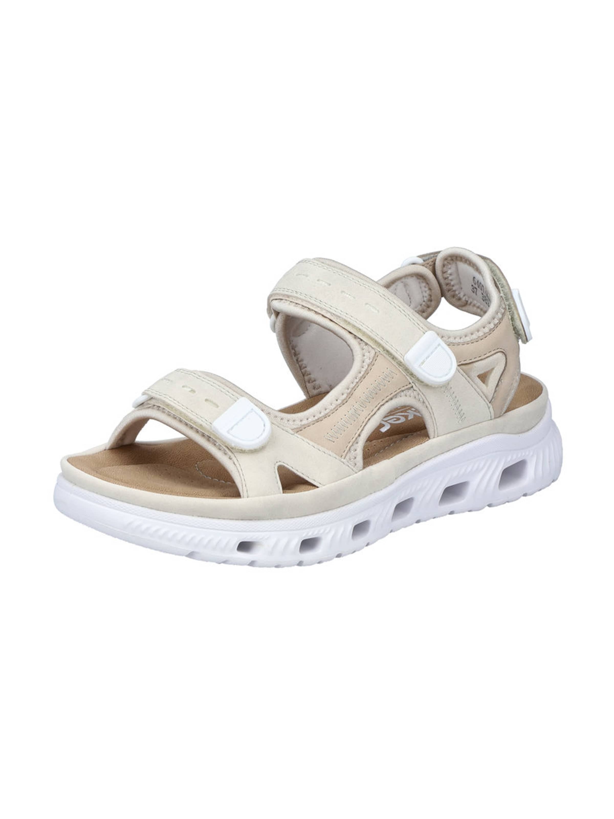 Rieker Sport Sportinio tipo sandalai smėlio spalva / kremo / balta