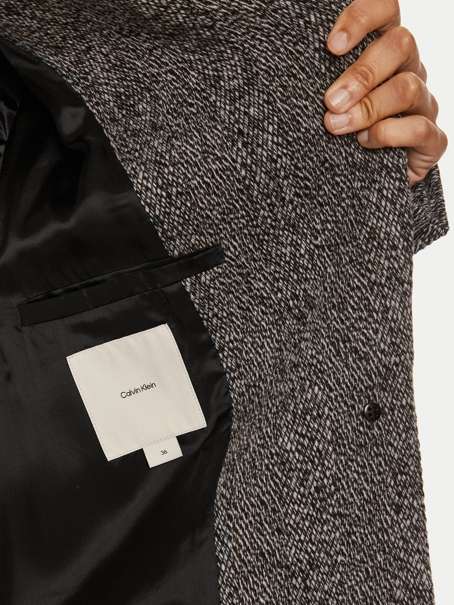 Vilnonis paltas Calvin Klein