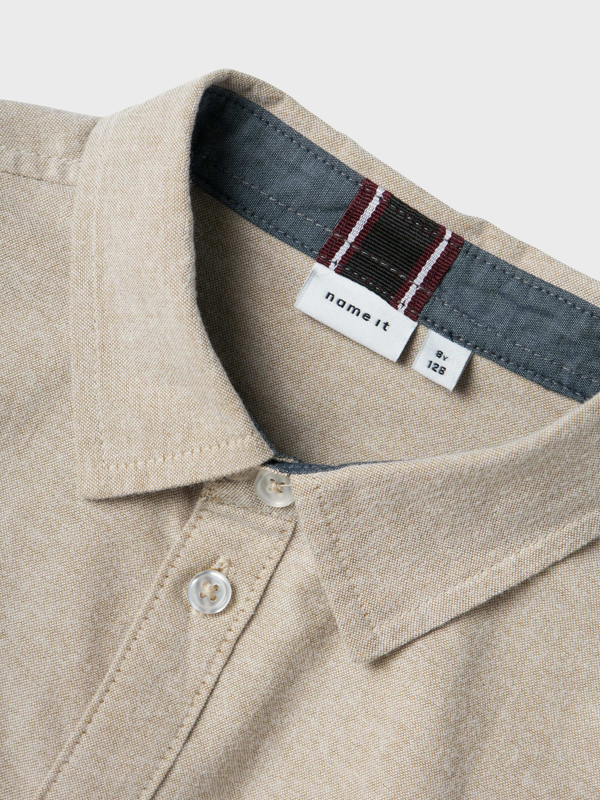 NAME IT Marškiniai 'NKMNewsa' marga smėlio spalva