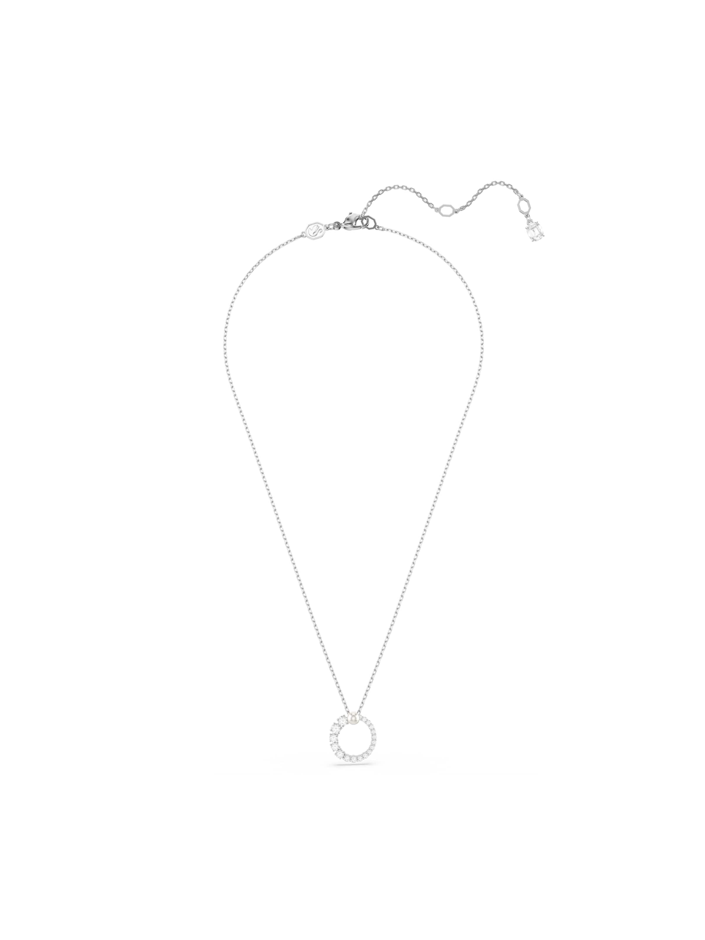 Swarovski Grandinėlė 'Matrix' sidabrinė / perlų balta