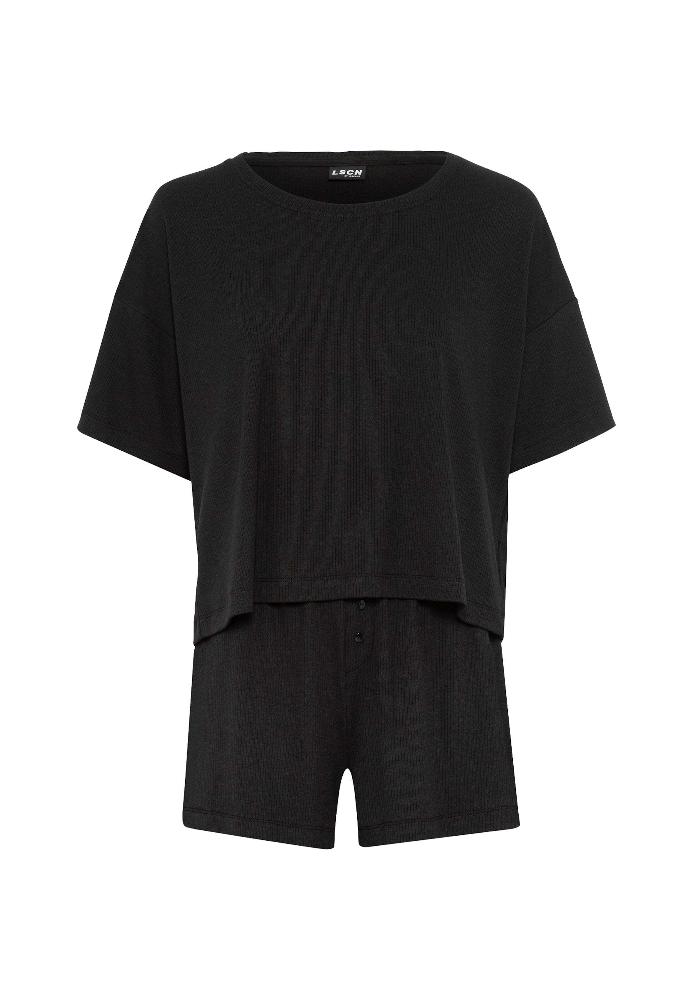 LSCN by LASCANA Pižama su šortais juoda