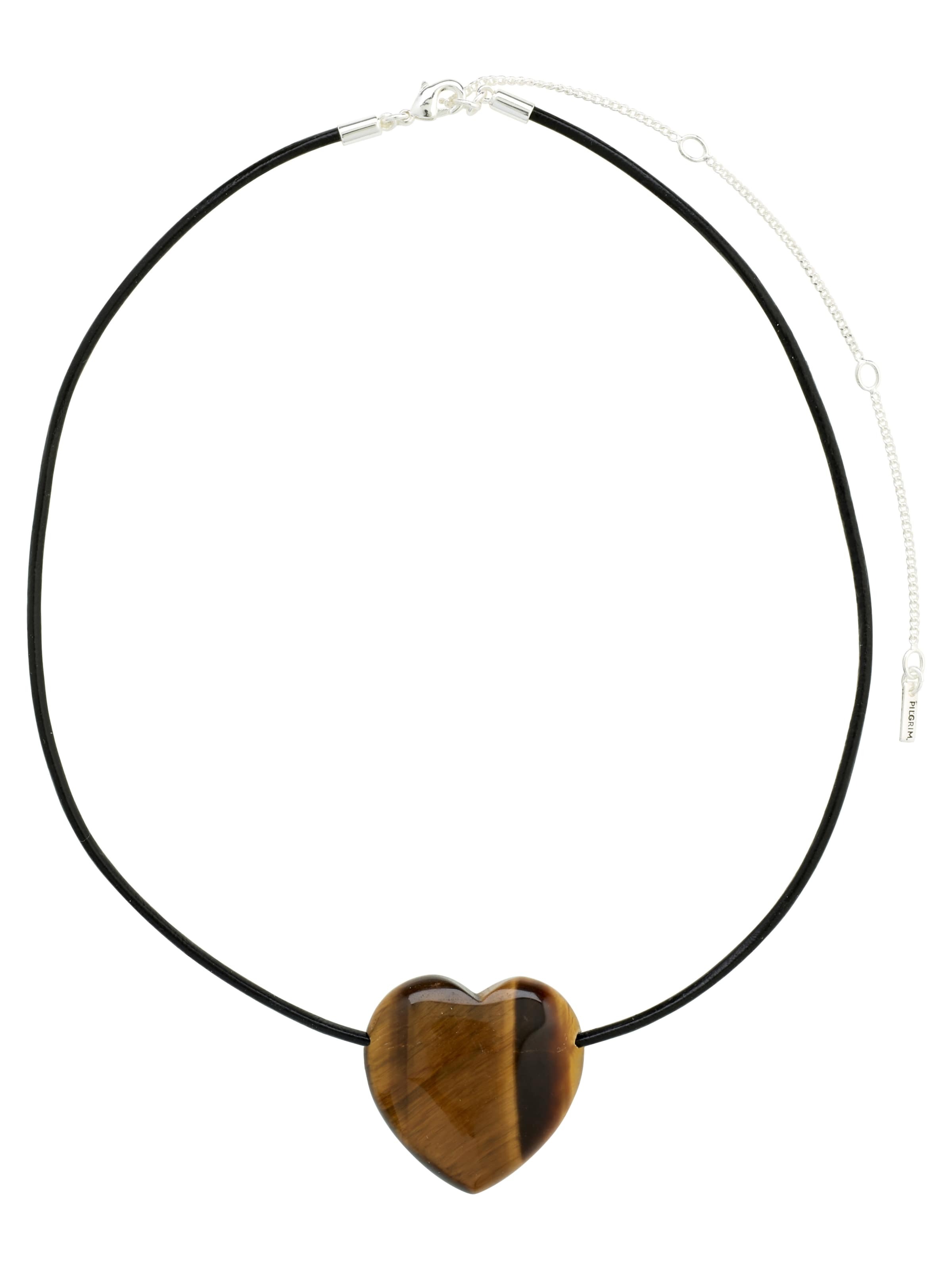 Pilgrim Grandinėlė 'Stay' ruda / juoda / sidabrinė