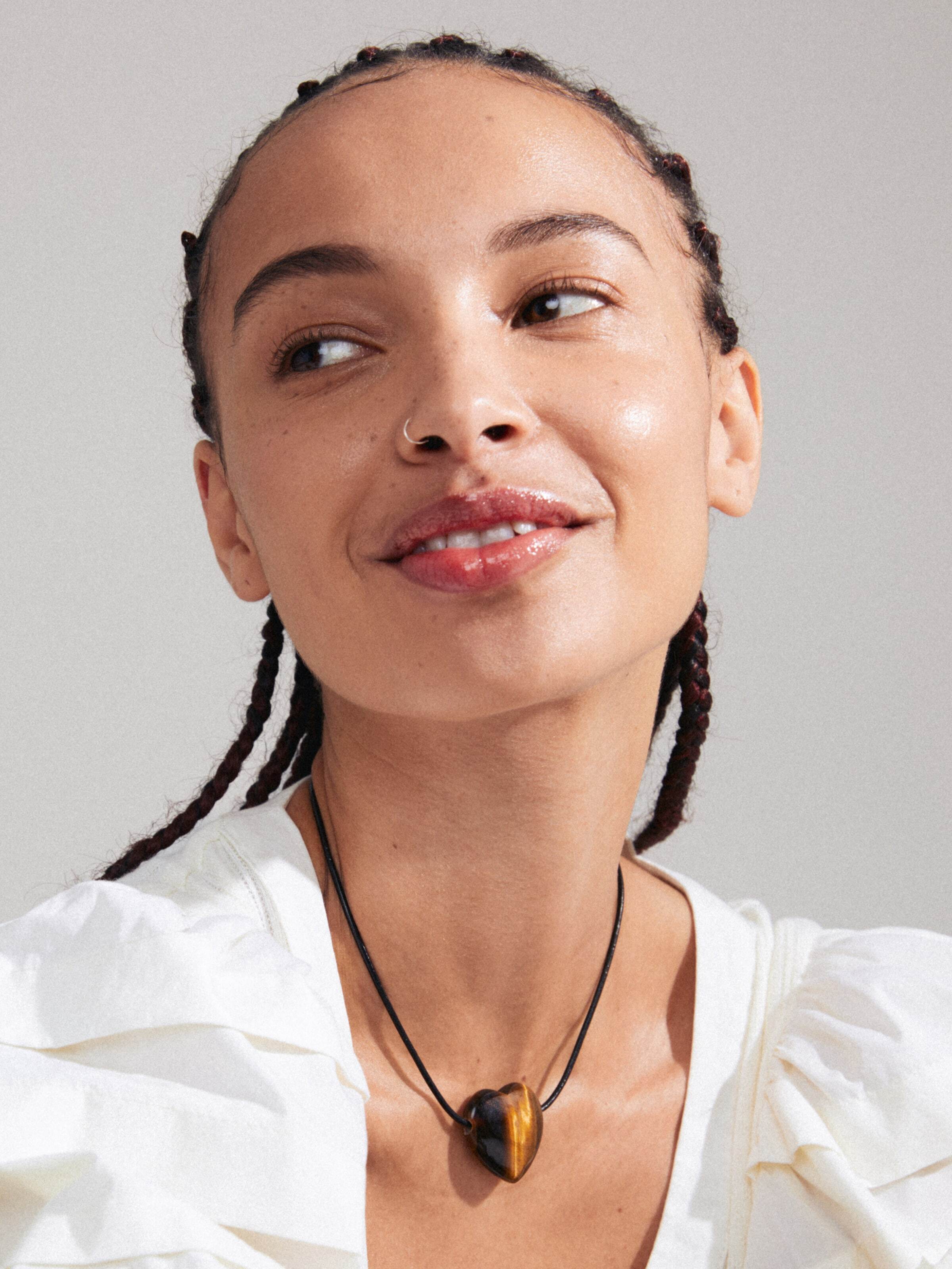 Pilgrim Grandinėlė 'Stay' ruda / juoda / sidabrinė