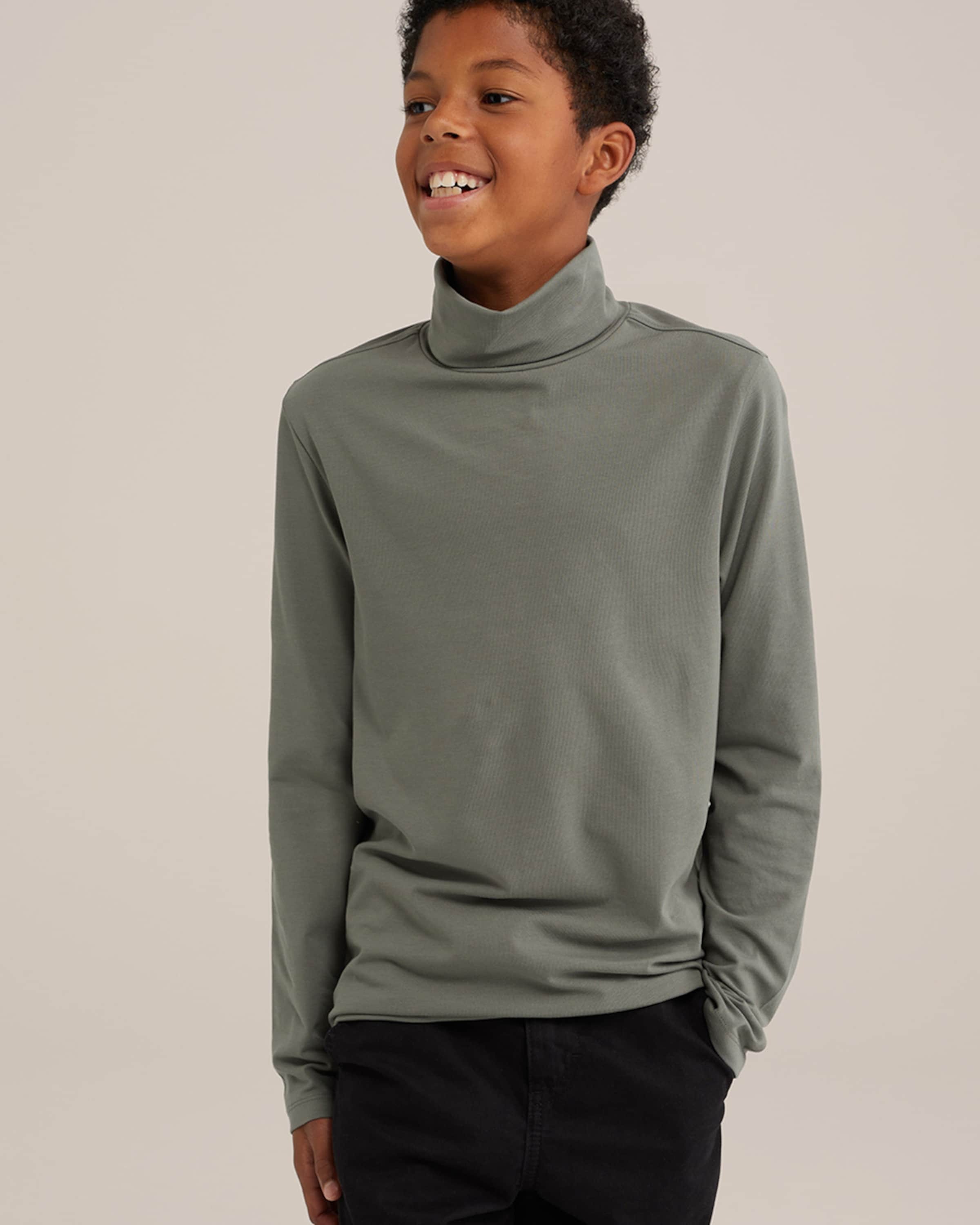 WE Fashion Marškinėliai tamsiai žalia