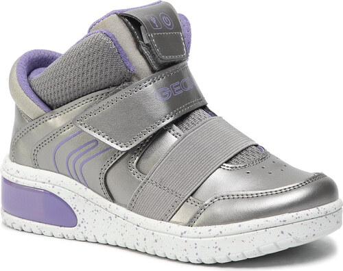 Laisvalaikio batai GEOX - J Xled G. A J848DA 0NF6K C1335 S Dk Silver/Lilac  - GLAMI.lt