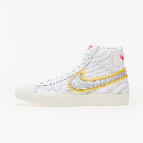 nike blazer white silver