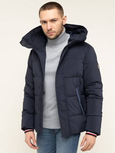 tommy hilfiger high gloss puffer coat