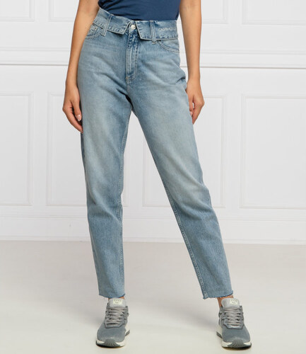 calvin klein high waisted mom jeans