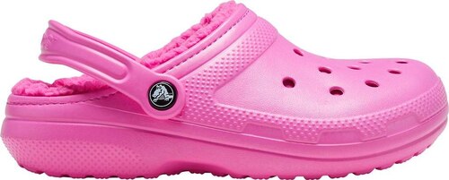 crocs lined pink