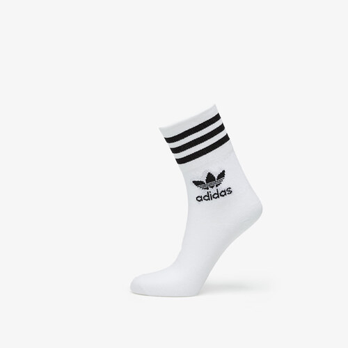 adidas mid crew socks white