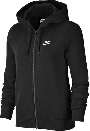 ladies black nike zip up hoodie