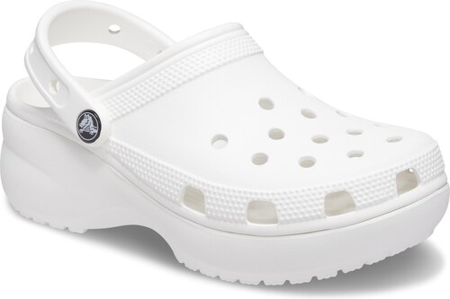 classic platform clog white