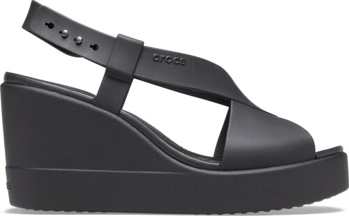 Crocs Brooklyn High Wedge Womens Black 