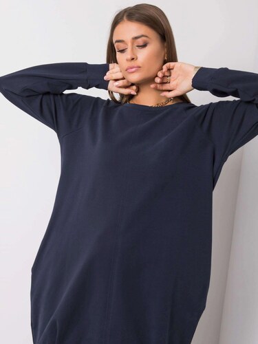 Fashionhunters RUE PARIS Navy blue 