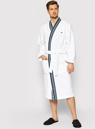 mens lacoste dressing gown