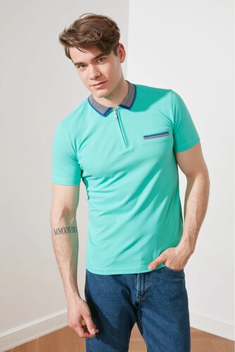 polo neck t shirt mens