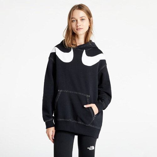 nike black and white fleece