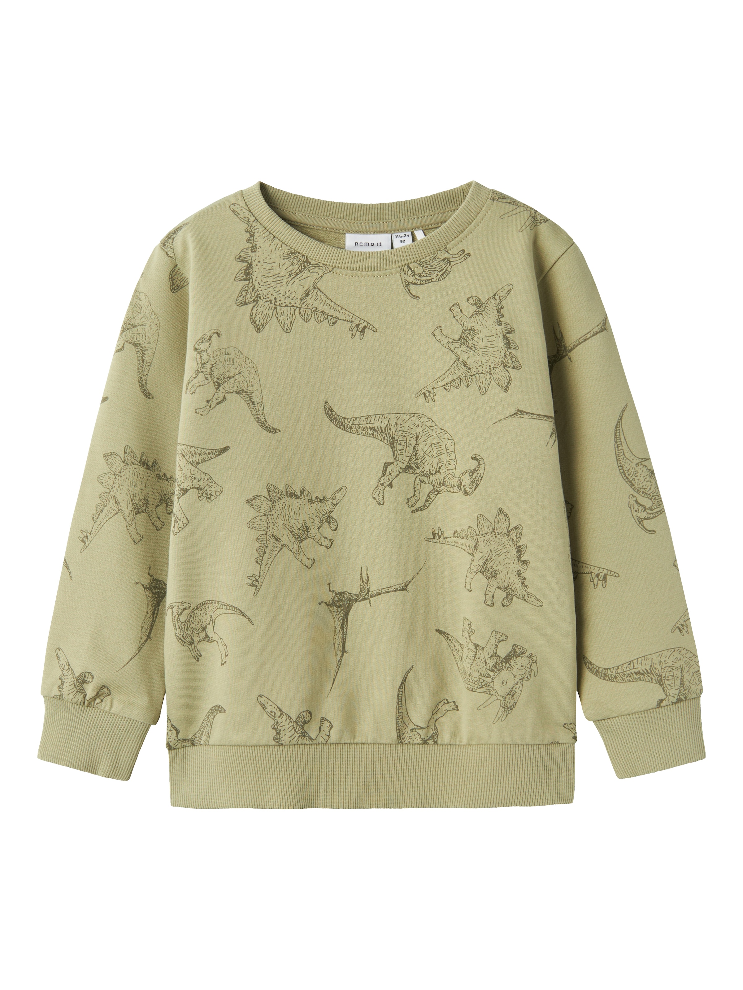 NAME IT Megztinis be užsegimo 'Varon' žalia