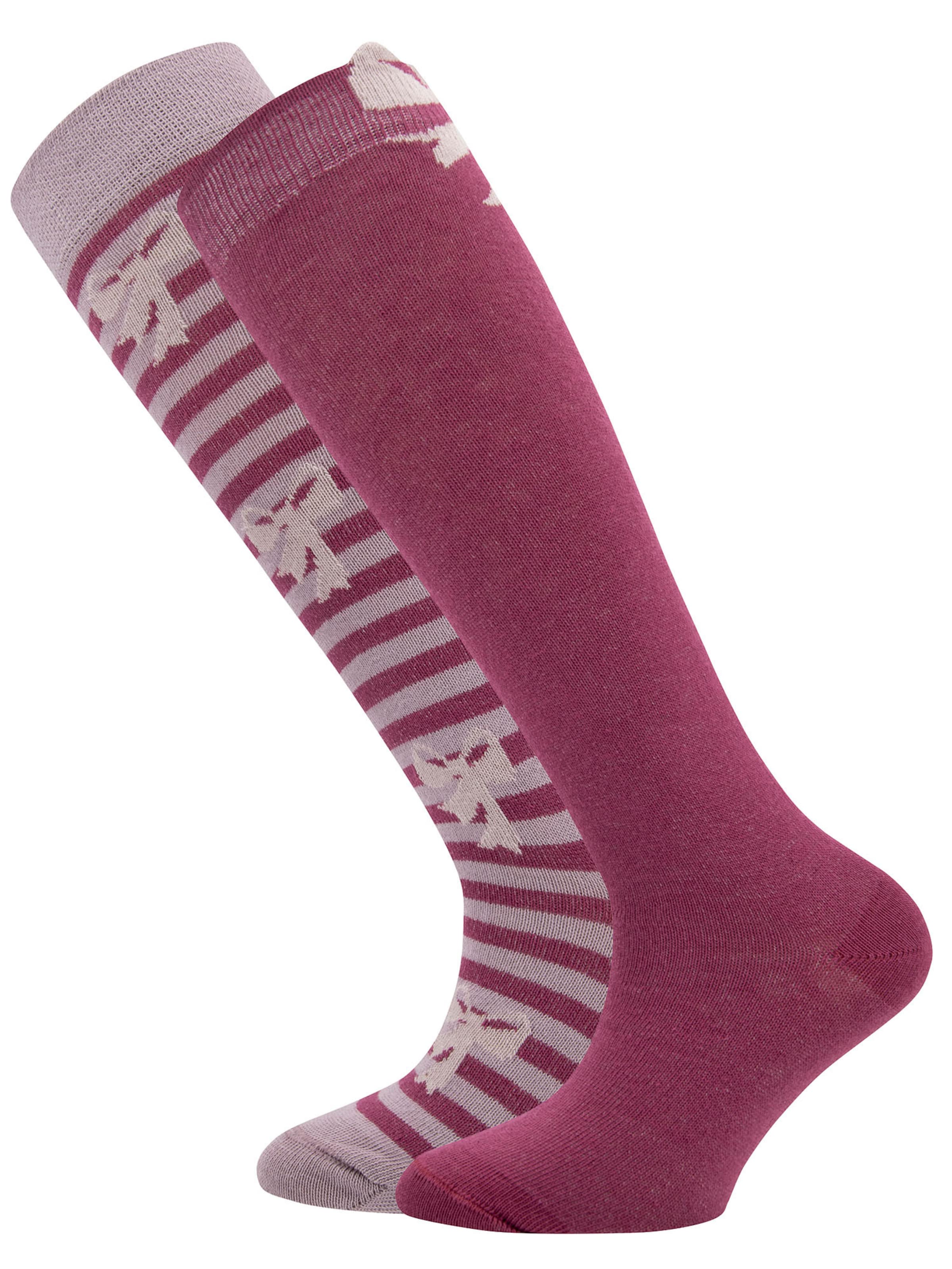 EWERS Kojinės ryškiai rožinė spalva / spanguolių spalva