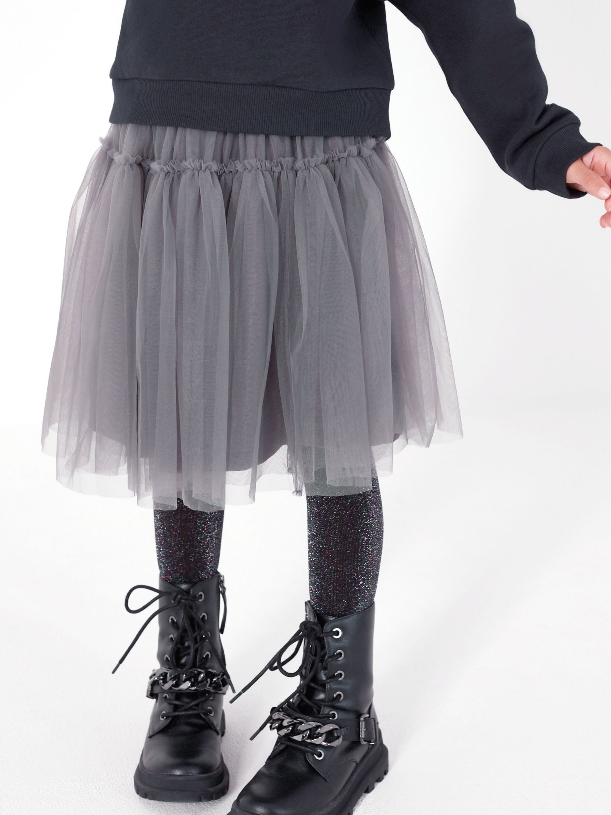 Next Pėdkelnės juoda / sidabrinė