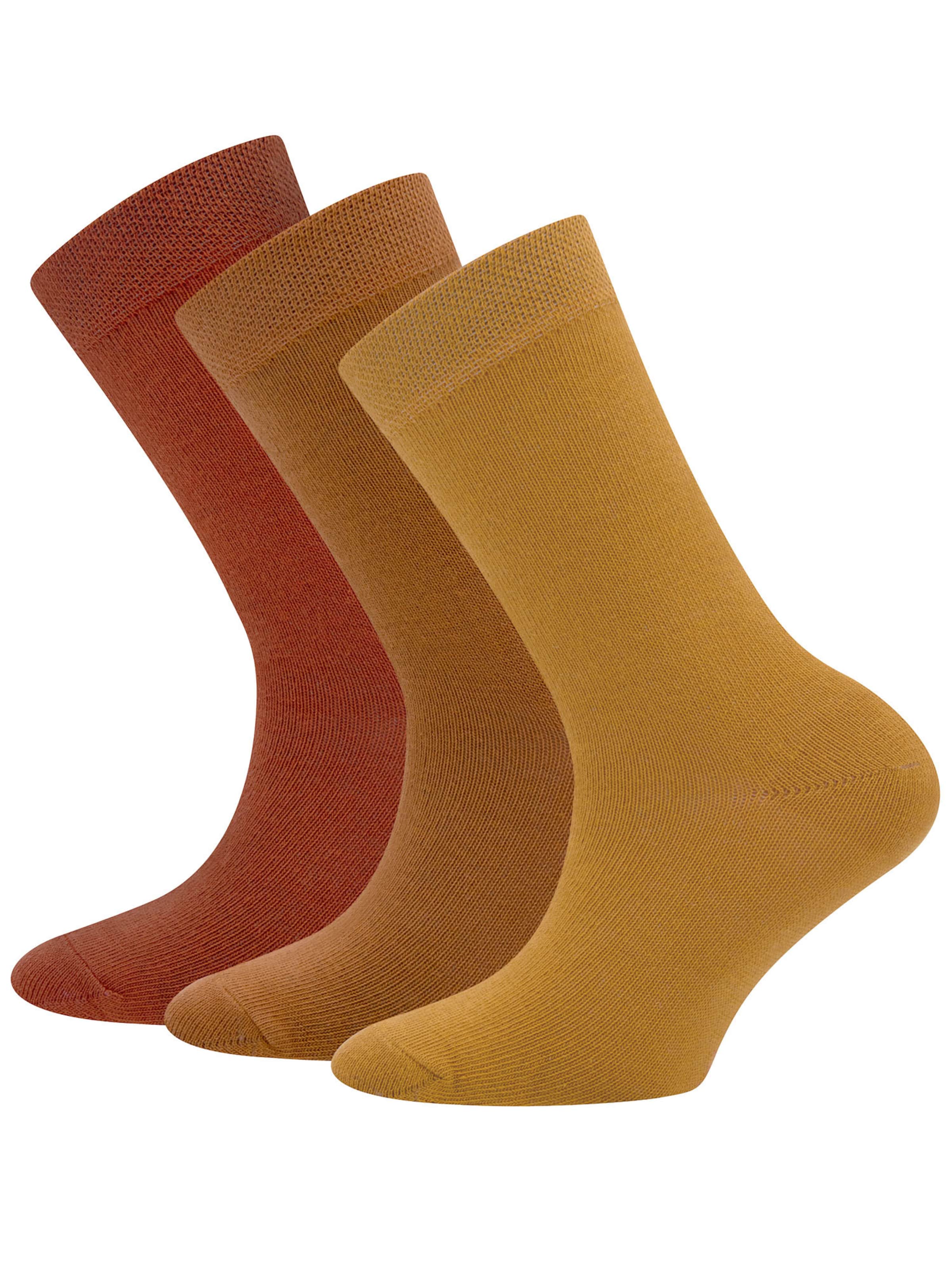 EWERS Kojinės šviesiai ruda / medaus spalva / oranžinė-raudona