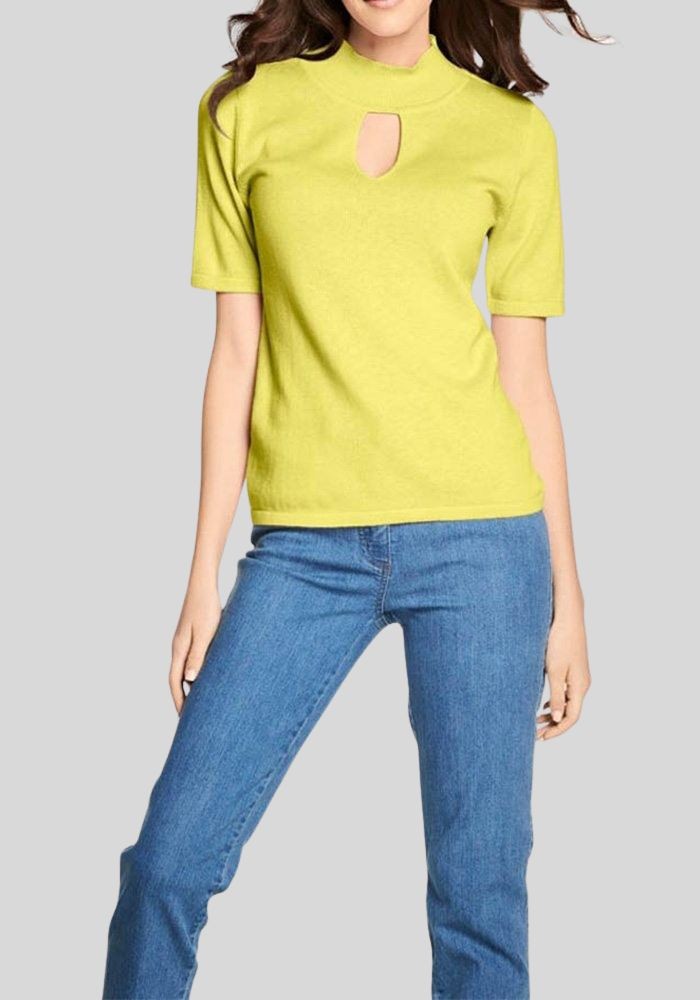 PATRIZIA DINI Geltonas megztinis su kašmyru : Dydis - 50