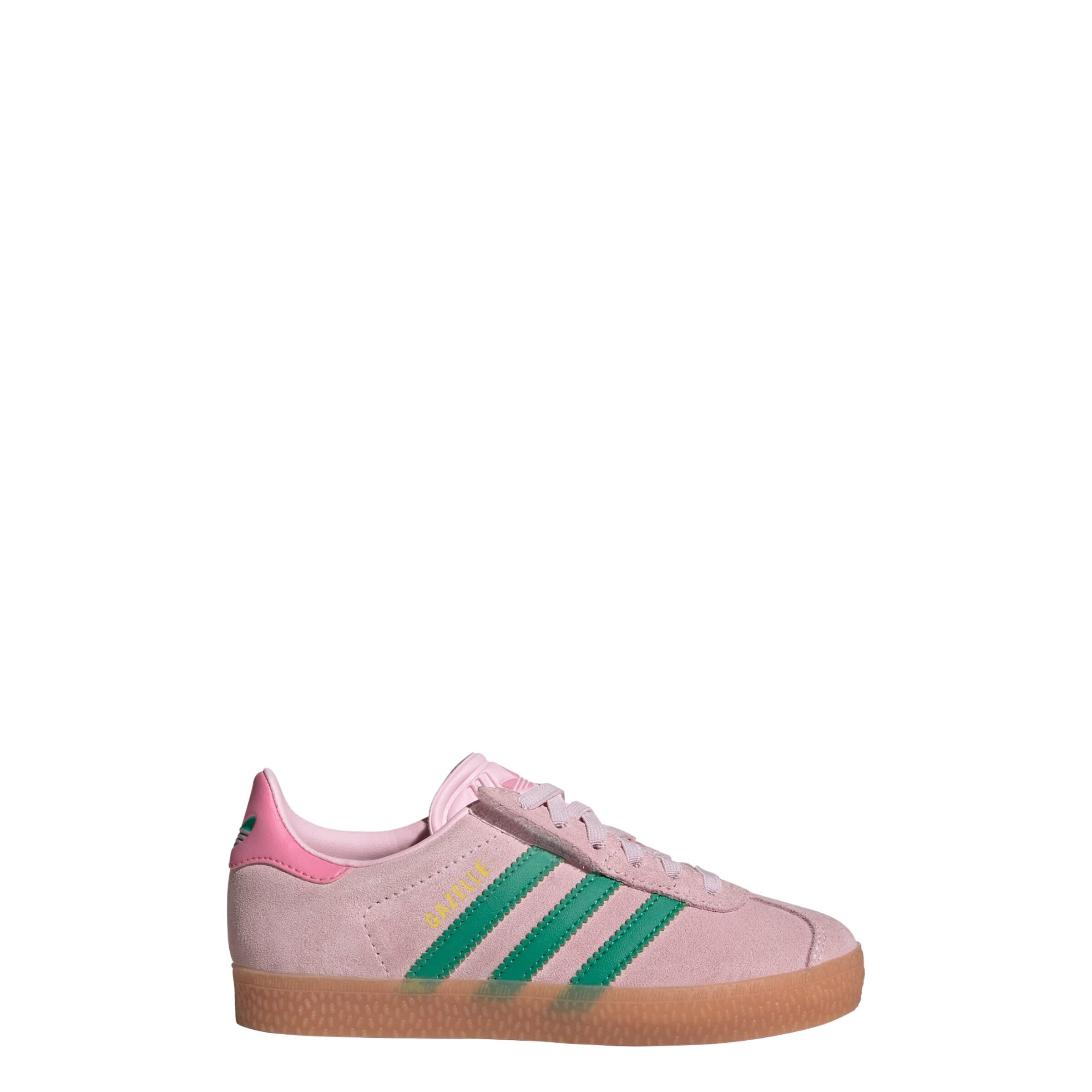 ADIDAS ORIGINALS Sportbačiai 'Gazelle' žalia / rožių spalva / ryškiai rožinė spalva
