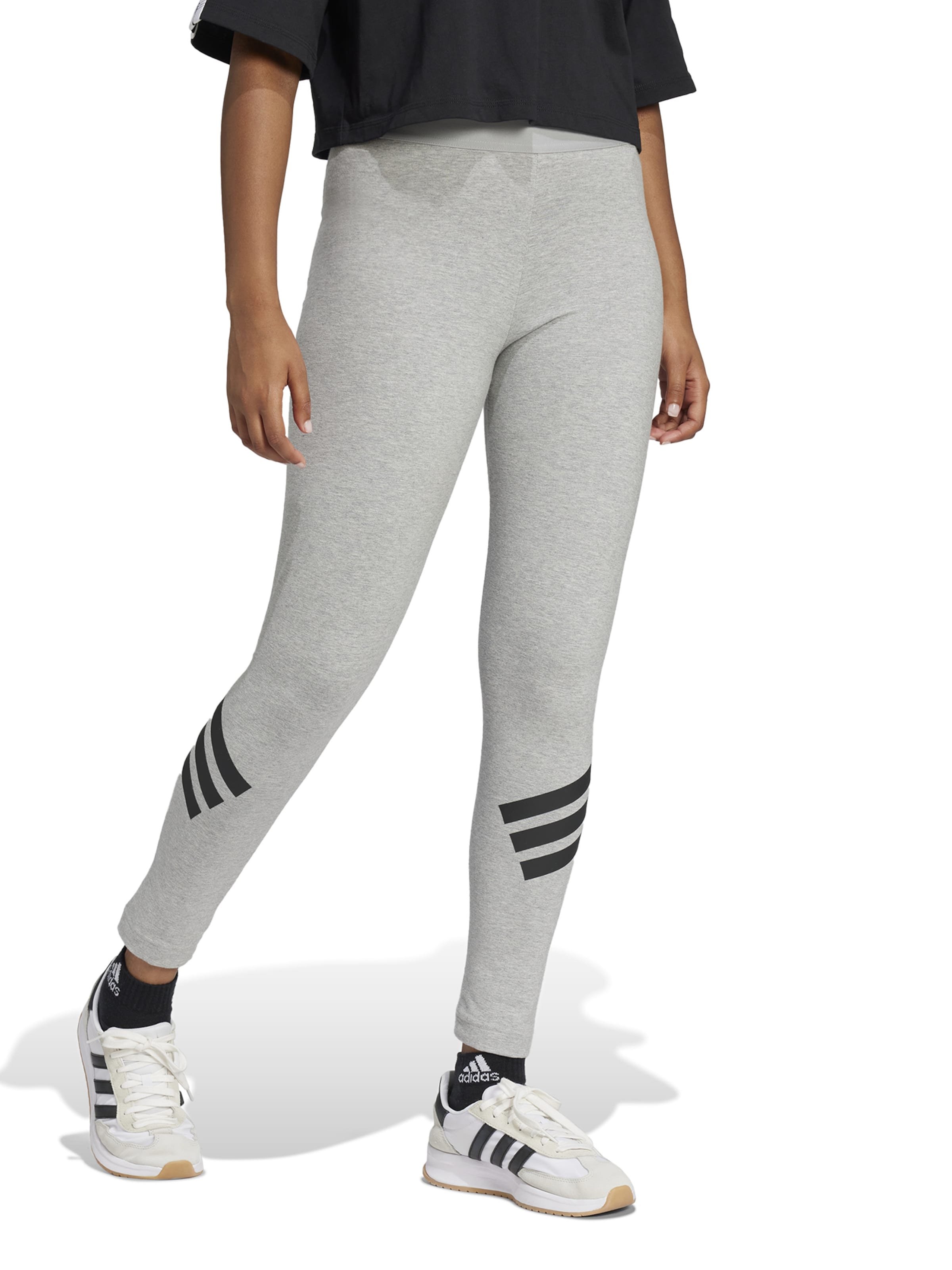 ADIDAS SPORTSWEAR Sportinės kelnės 'Future Icons' pilka / juoda