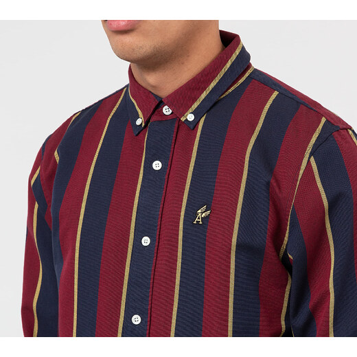 Wing Oxford Shirt Red Wine 