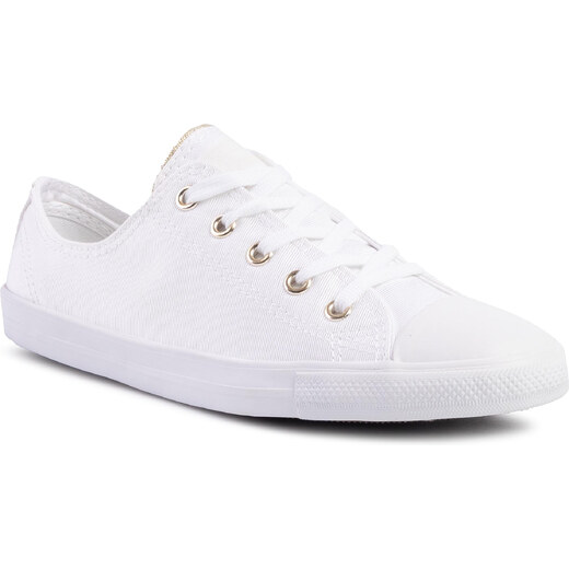 all white dainty converse