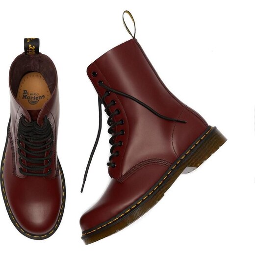 1490 cherry red doc martens