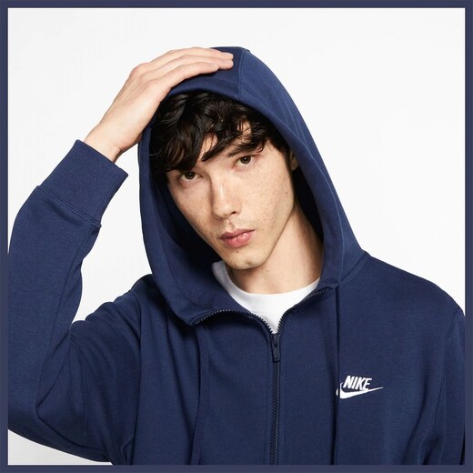 nike black club fleece hoodie