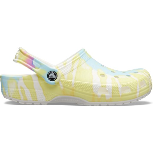 crocs tie dye white