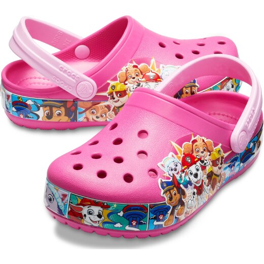 pink paw patrol crocs